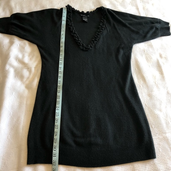 NY & Co Black V-neck Sweater Dress or Tunic - Picture 5 of 5